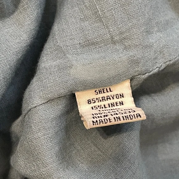 Sim & Sam - Anthropologie Sleeveless Belted Midi Shirt Dress | Dusty Blue | M - Picture 5 of 5